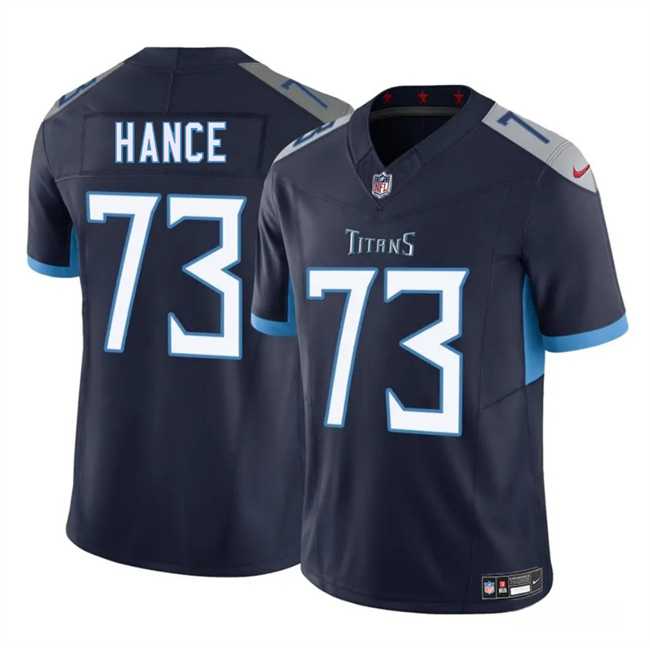 Men & Women & Youth Tennessee Titans #73 Blake Hance Navy 2025 F.U.S.E. Vapor Limited Stitched Jersey->tennessee titans->NFL Jersey
